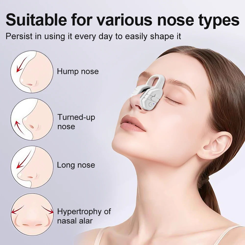 EMS Nose Massager, Microcurrent Nose Beauty Device with 5 Modes, USB-C Rechargeable Nose Clip for Facial Contour Care, Unisex Peaceful Pleasures Health and Wellness
