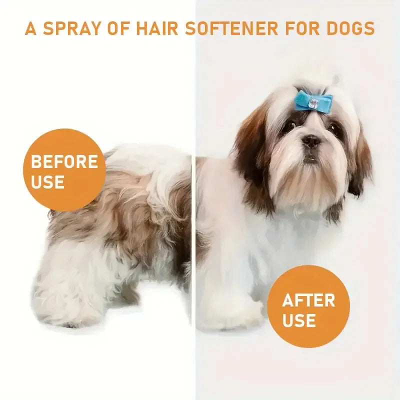 Pet Hair Smoothing Spray – Moisturizing Fur Care for Dogs & Cats