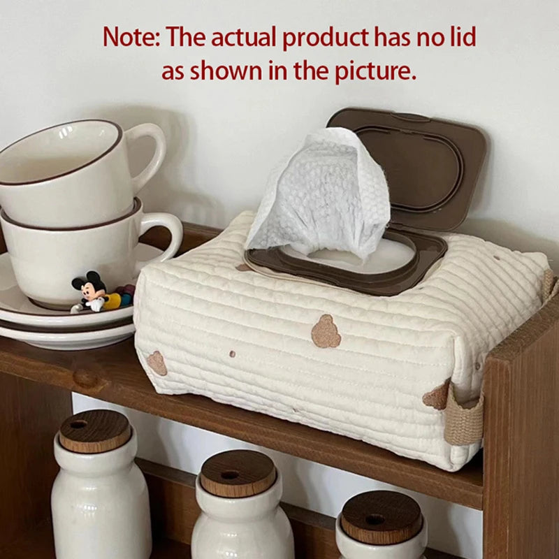 Baby Wet Wipes Case | Hanging Cloth Tissue Pouch Dispenser