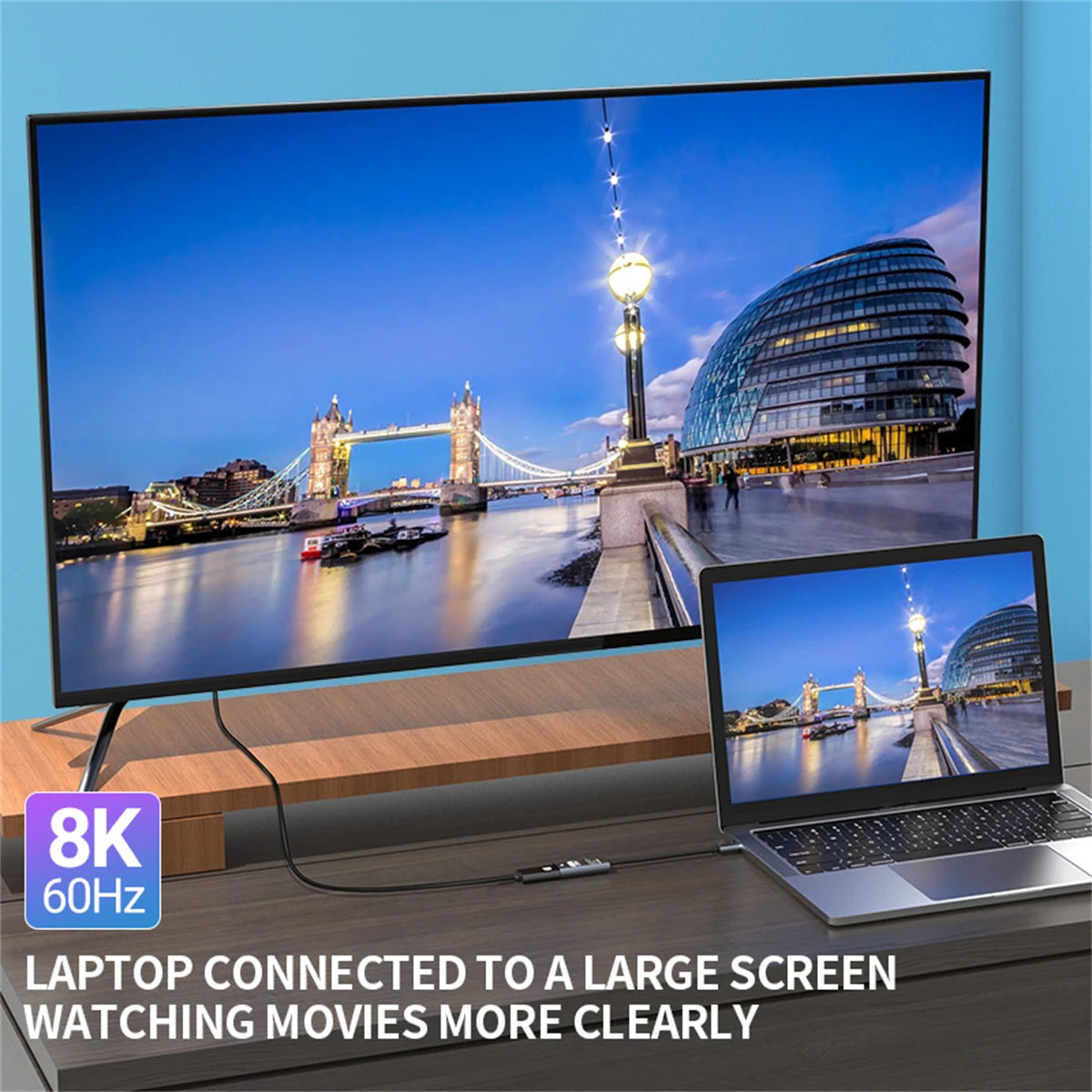 USB-C to DisplayPort 1.4 Adapter | 8K@60Hz & 4K@144Hz