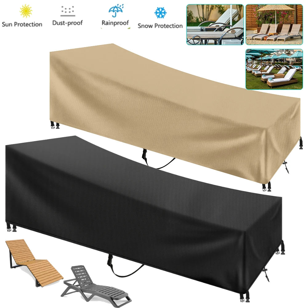 Waterproof Sun Lounger Cover 210x75cm | Windproof Sunbed Cover