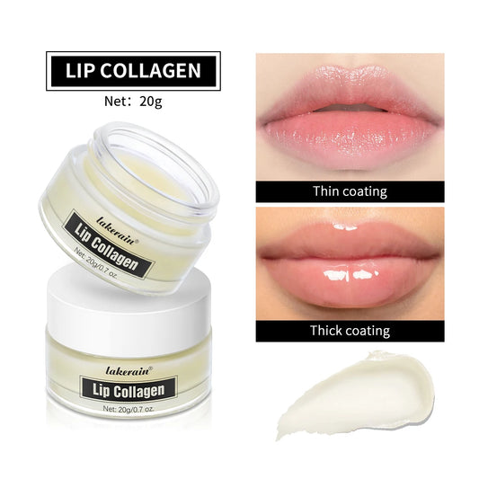 Lip Collagen Collagen Lip Mask Lip Balm To Moisturizes Dry Lips Smooths Fine Lines, Deep Hydrates Lip Moisturizer For Exfoliatin Peaceful Pleasures Health and Wellness