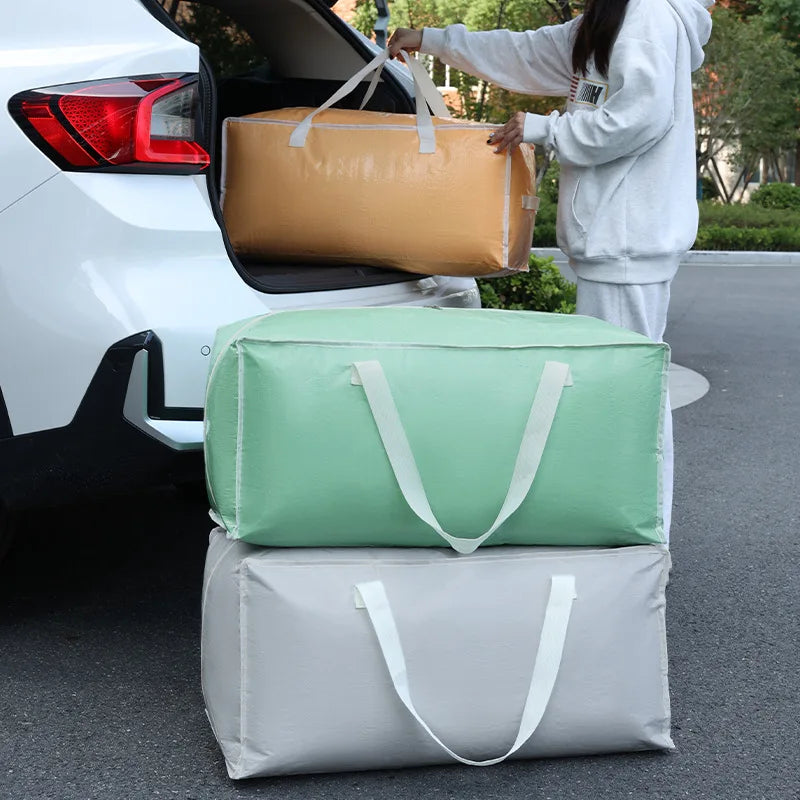 New Large Capacity Moving Home Storage Luggage Bag Foldable Handheld Car Clothing Quilt Storage Bag Toy Packing Bag Peaceful Pleasures Health and Wellness