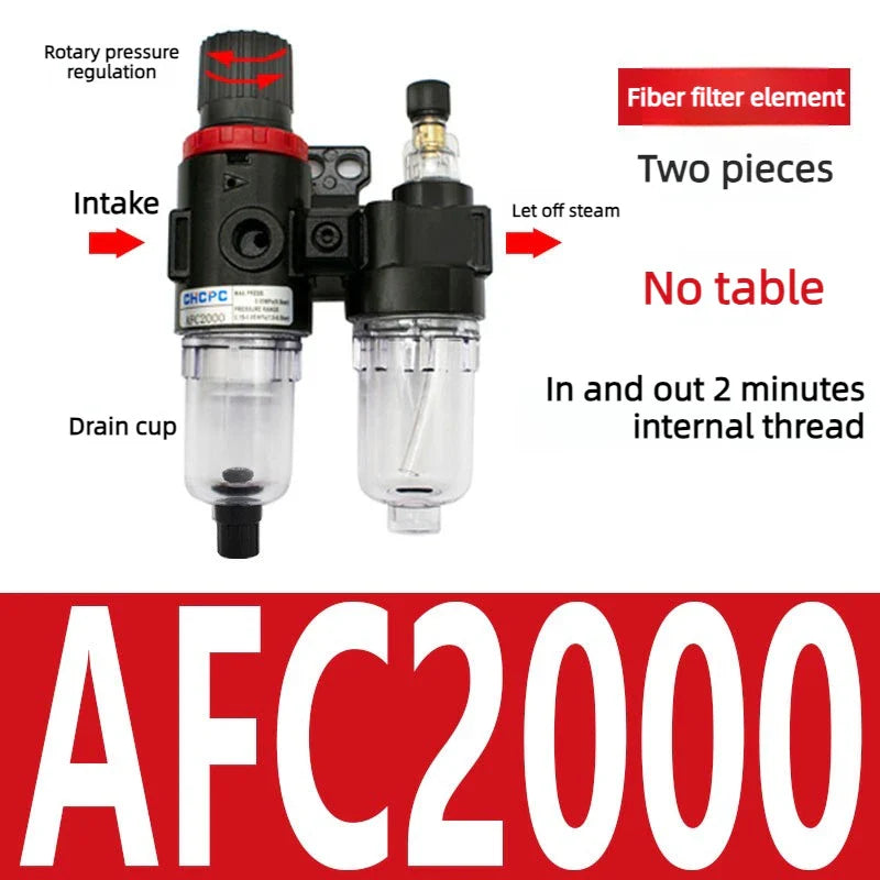 AFC2000 G1/4" Air Filter Regulator & Oil-Water Separator