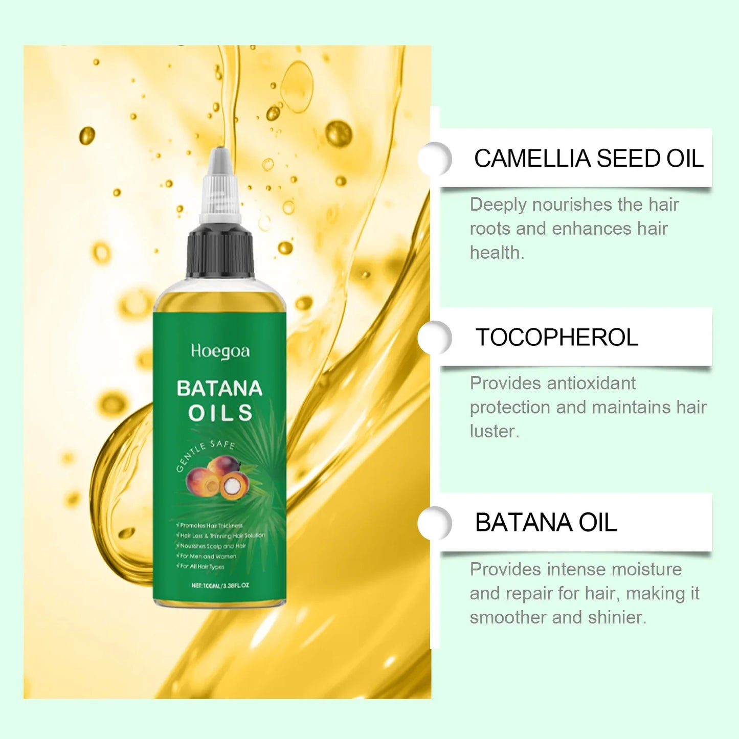 HOEGOA Batana Hair Oil – Nourishing & Strengthening 100ml