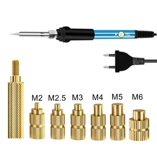 Heat Set Insert Tips M2–M6 | Brass Soldering Kit for 3D Printing Soldering Iron Tips Peaceful Pleasures Health and Wellness