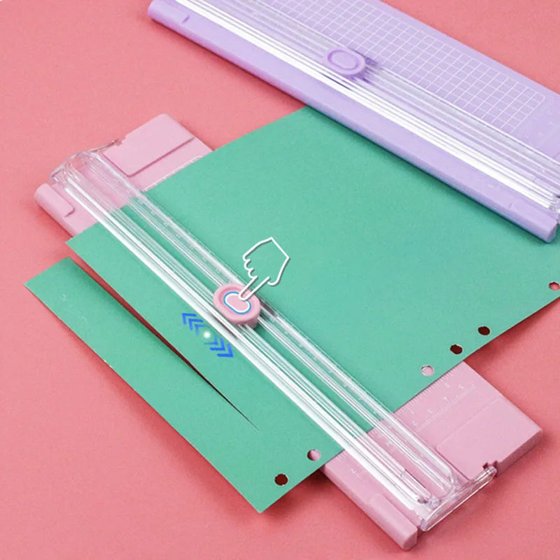 A4 Paper Trimmer Security Safeguard Side Ruler Portable Straight Edge