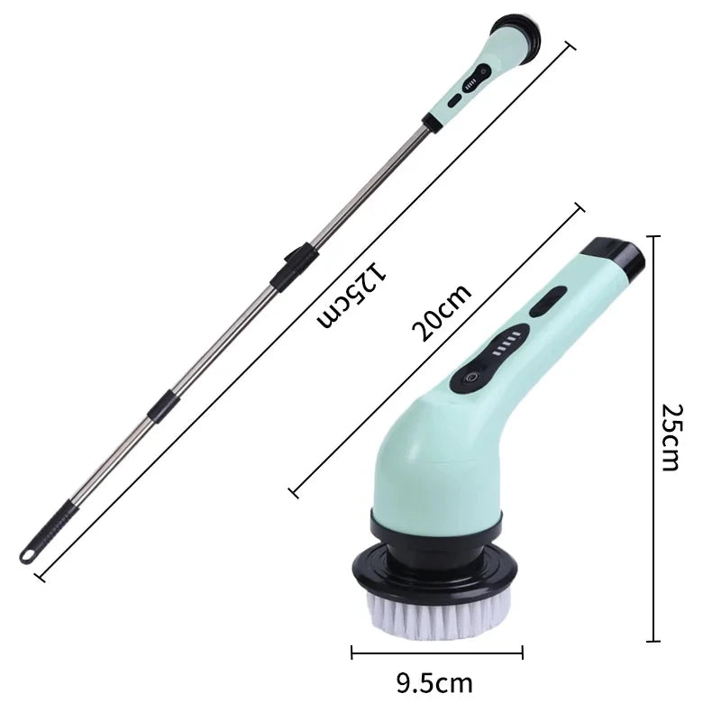 9-in-1 Electric Spin Scrubber | Kitchen & Bathroom Cleaning Brush