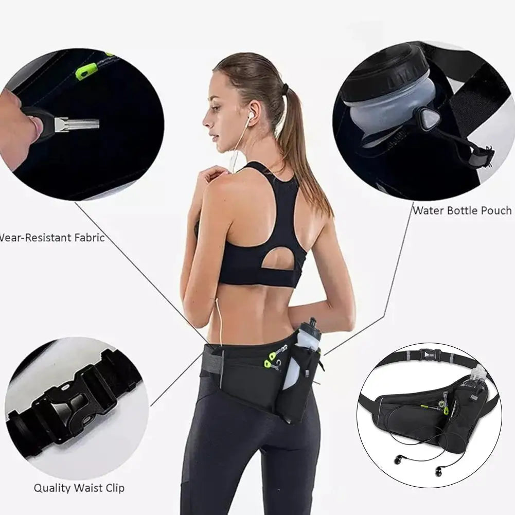 Running Hydration Belt Waist Bag | Sports Fanny Pack Men & Women