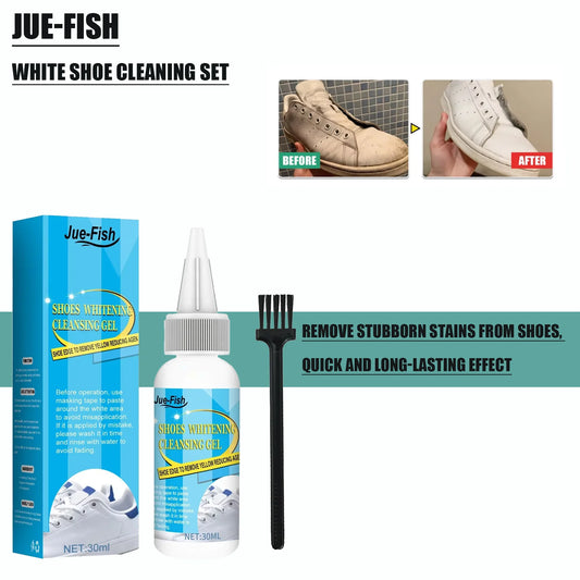 Jue Fish White Sneaker Cleaning Gel – Stain & Yellow Remover Shoe Cleaning Gel Peaceful Pleasures Health and Wellness