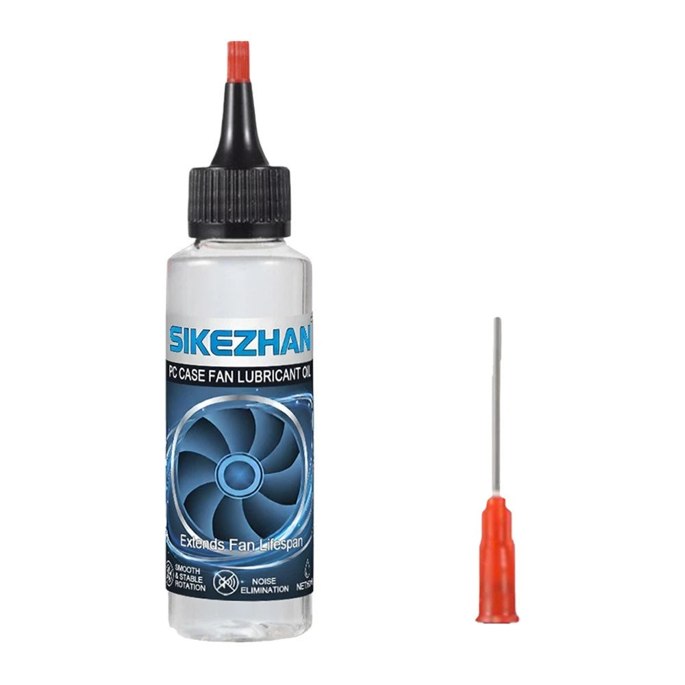 PC Fan Lubricant Oil for Computer Case CPU GPU Cooler Bearing. Silent Noise Reduction. Anti-Rust Long-Lasting Maintenance Fluid Peaceful Pleasures Health and Wellness 60ml