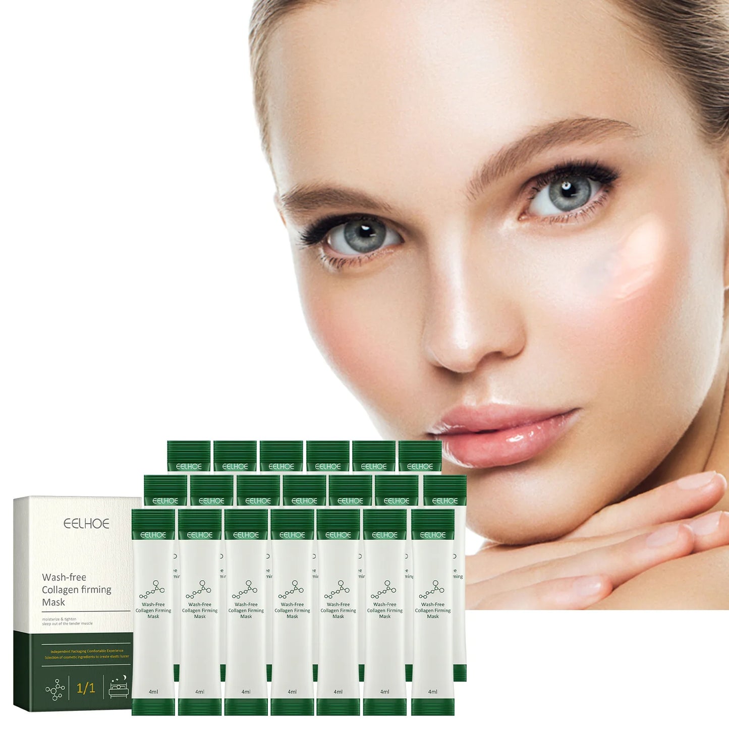 EELHOE Firming Sleeping Mask for Skin Renewal Peaceful Pleasures Health and Wellness