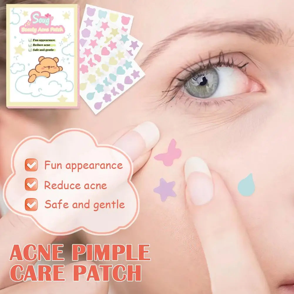 Eelhoe 72-Count Star Pimple Patches – Colorful Invisible Acne Cover Stickers for All Skin Types (24pcs x 3) Peaceful Pleasures Health and Wellness