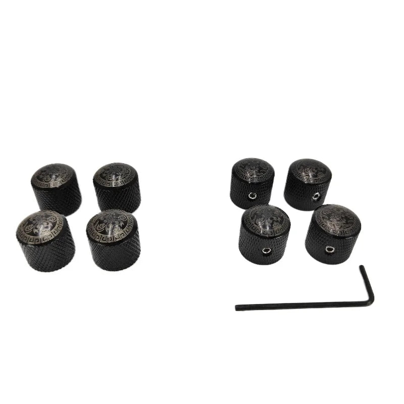 Black Engraved Perforated Non-perforated Knob Switch Cap Electric