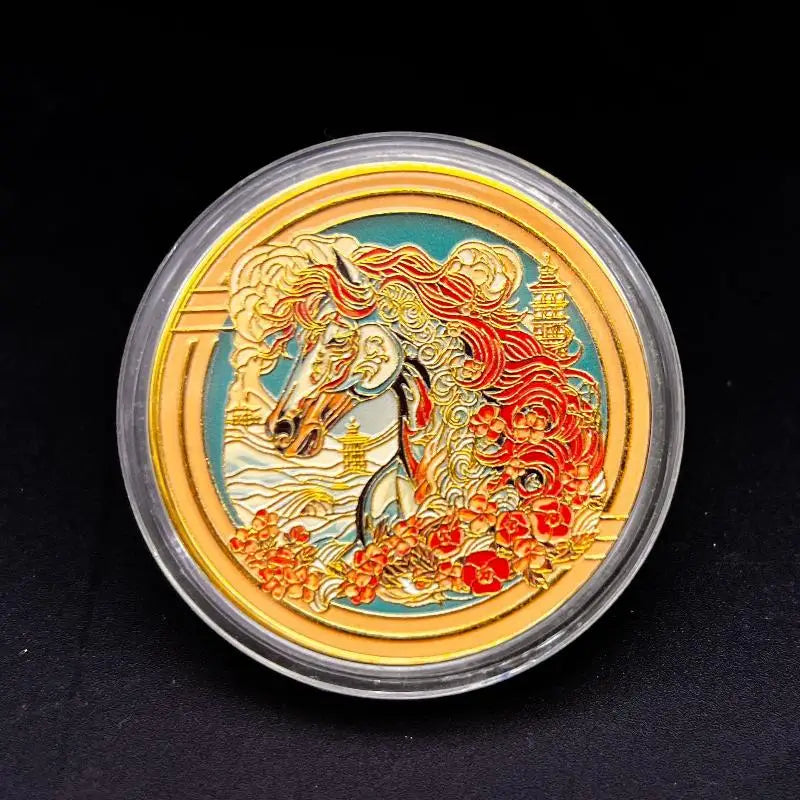 Chinese Zodiac Horse Lucky Coin | Feng Shui Collectible Gift