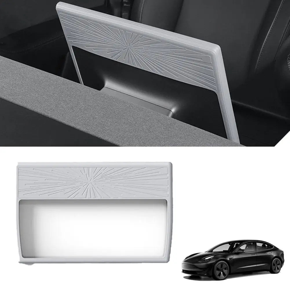 For Model 3/Y Juniper 2026 Central Control Display Navigation Screen Protector 16-inch Silicone Protective Frame Edge Cover Peaceful Pleasures Health and Wellness Gray