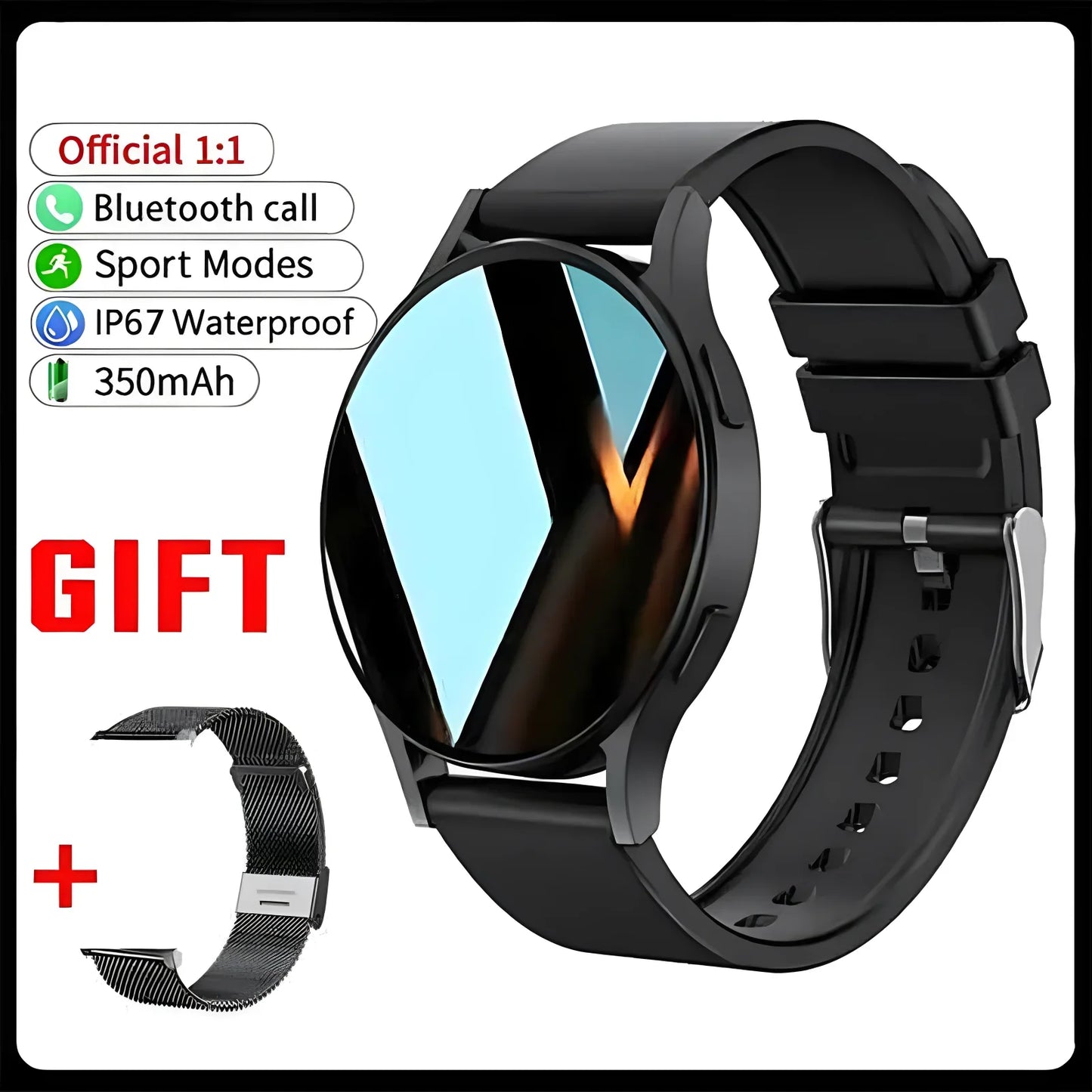 Ola Esporte 1.39" Bluetooth Smart Watch – Calls & Health Tracker