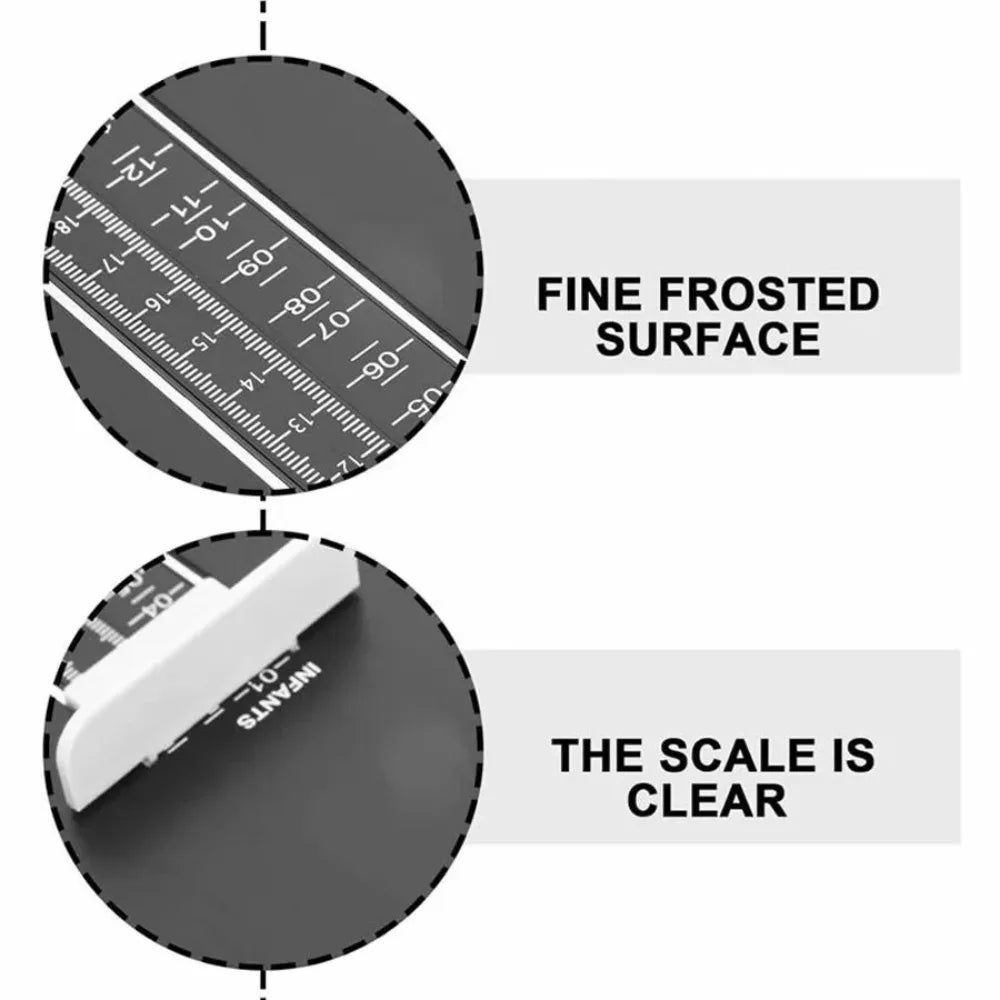 Foot Measuring Device Family Shoe Feet Measure Ruler Sizer for All Sizes Infants Kids Men Women Adults US Standard Shoe Size Peaceful Pleasures Health and Wellness