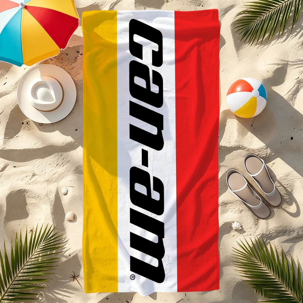 Can-Am BRP Logo Quick-Dry Beach Towel | Soft Pool Towel Gift Quick-Dry Beach Towel Peaceful Pleasures Health and Wellness