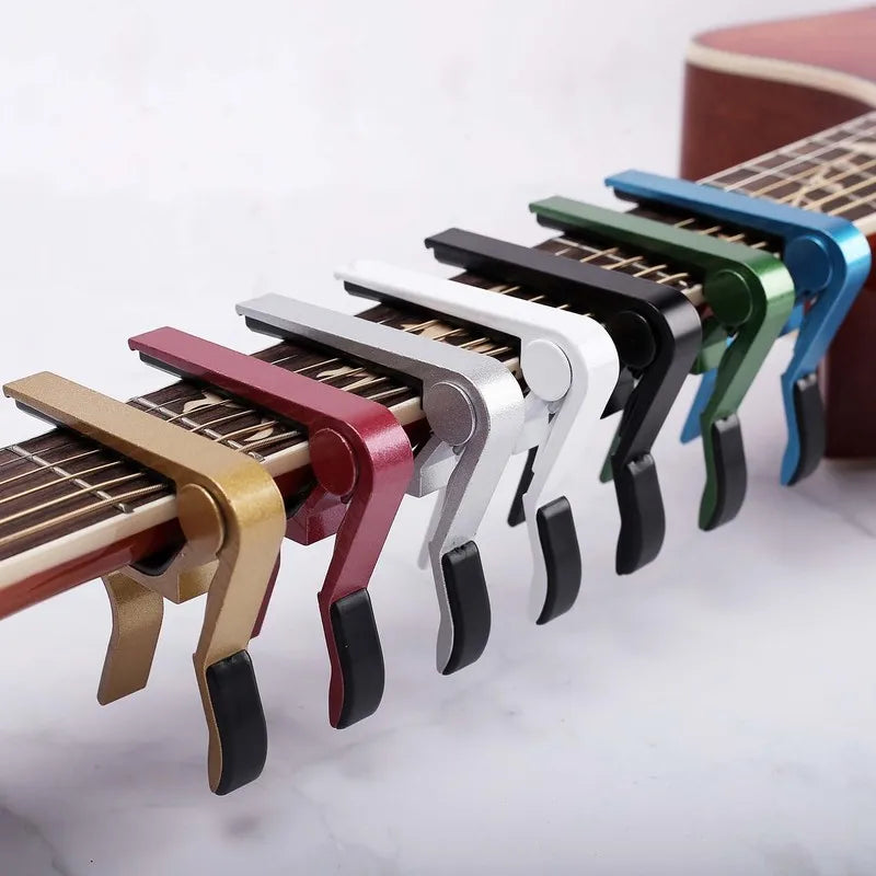 Aluminium Alloy Metal Guitar Capo Change Clamp Key Acoustic Classic