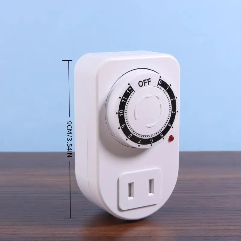 New 12/24 Hours Cyclic Timer Switch Kitchen Timer Outlet Loop Universal Timing Socket Mechanical Timer Peaceful Pleasures Health and Wellness