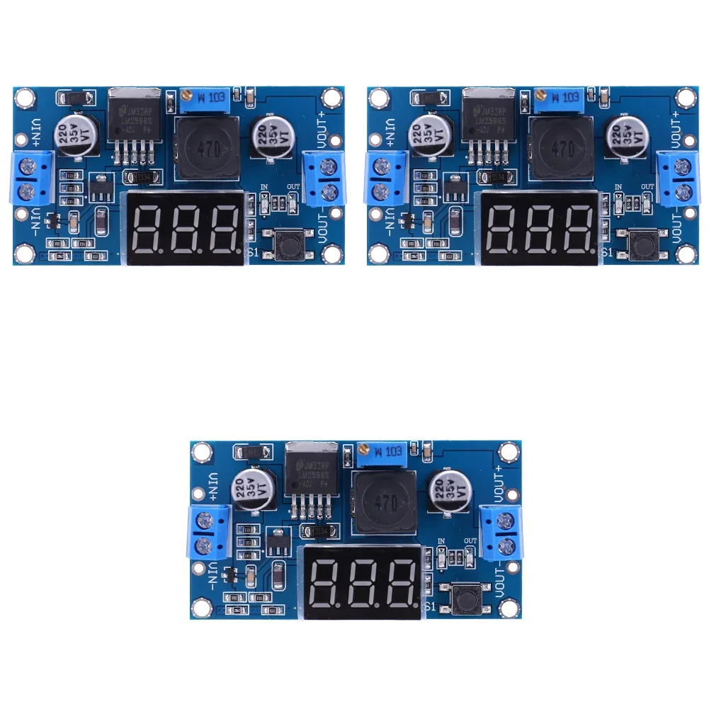 1-15 Pack LM2596 DC-DC Adjustable Buck Converter Module 4.75-40V to 1.25-37V Power Supply Step Down Voltage Regulator Module Peaceful Pleasures Health and Wellness 1.25V-37V 3PCS