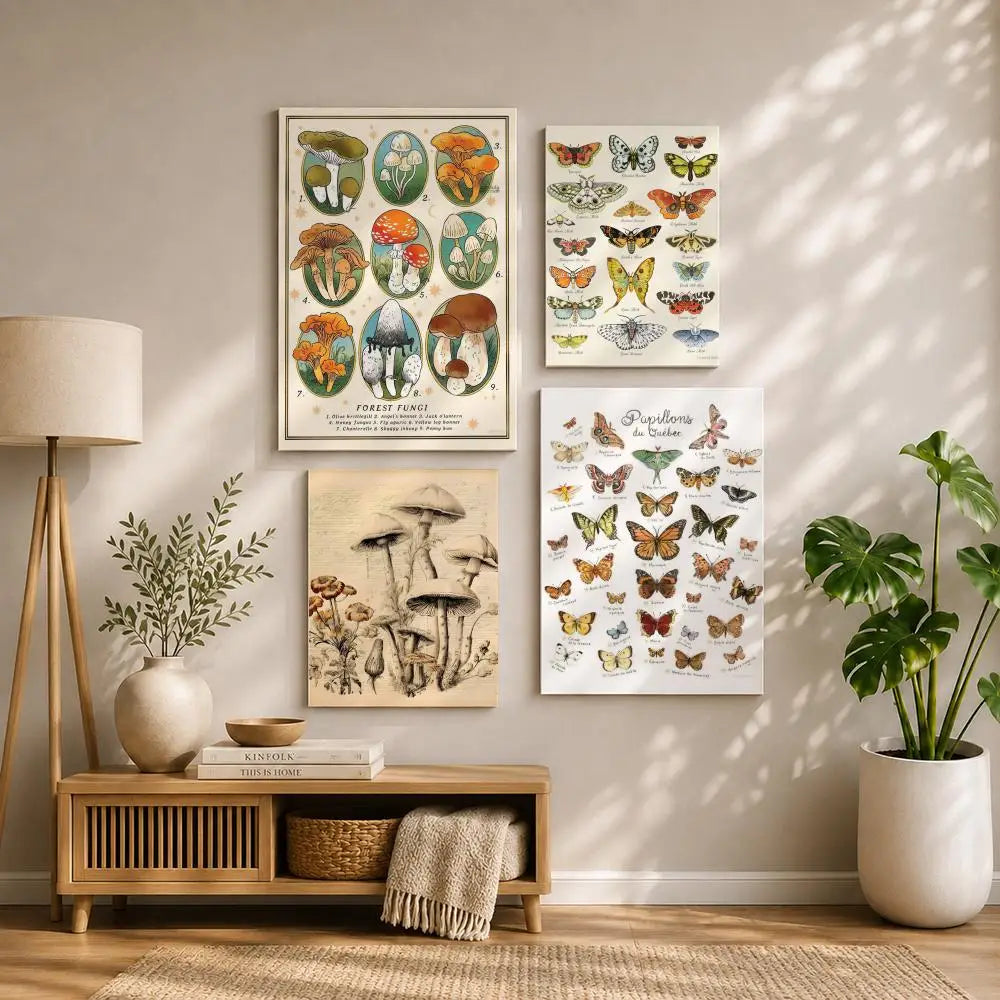 Butterfly HD Self-Adhesive Waterproof Wall Art Poster | Modern Wall Art Poster Peaceful Pleasures Health and Wellness