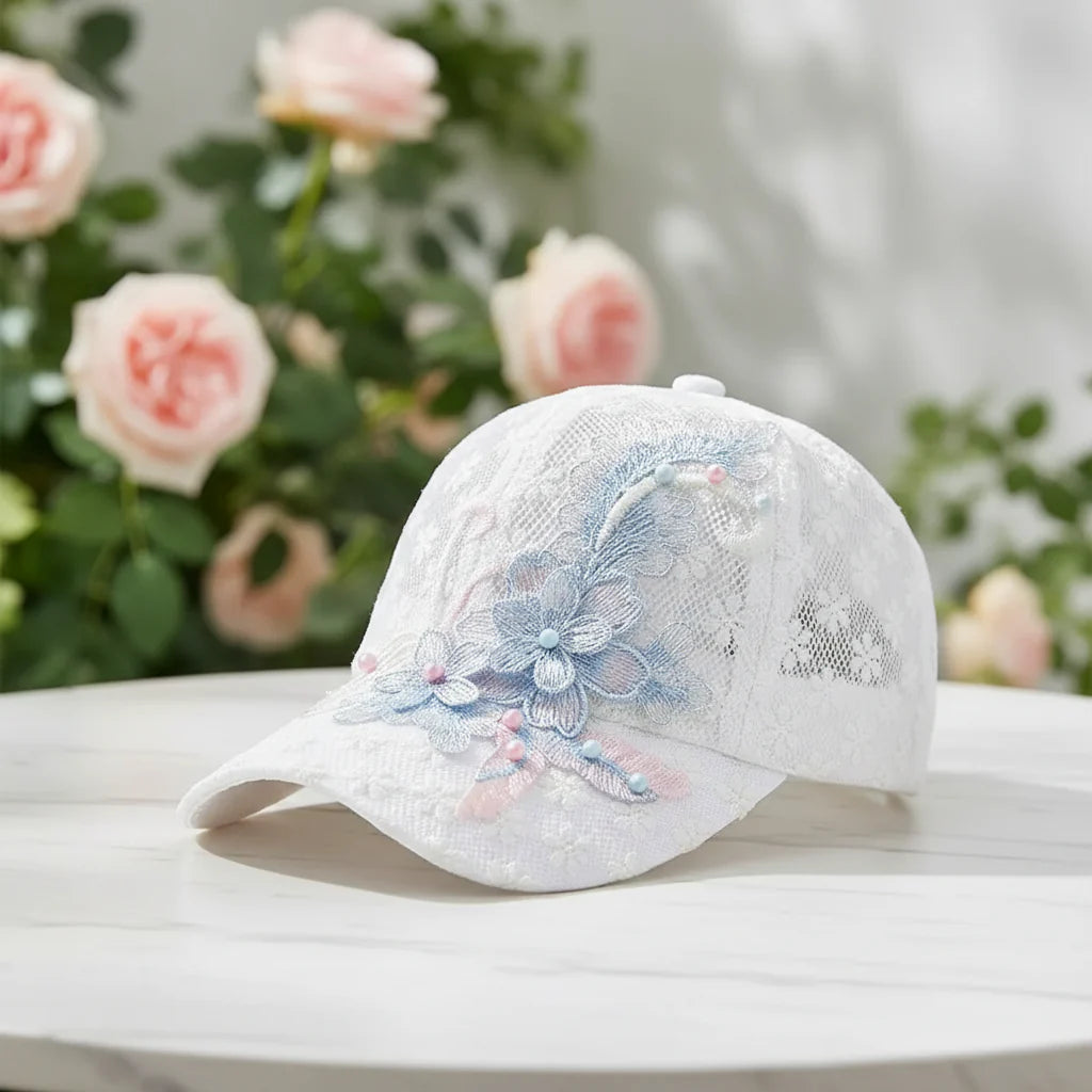 Women's Lace Floral Baseball Cap – Breathable & Adjustable