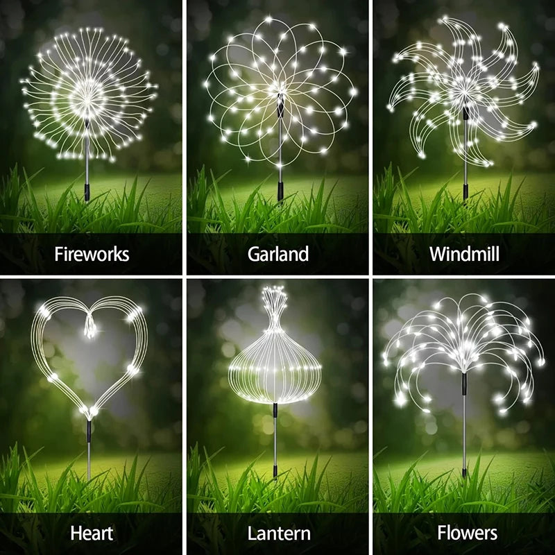 Solar Dandelion Firework LED Garden Lights | IP65 Waterproof