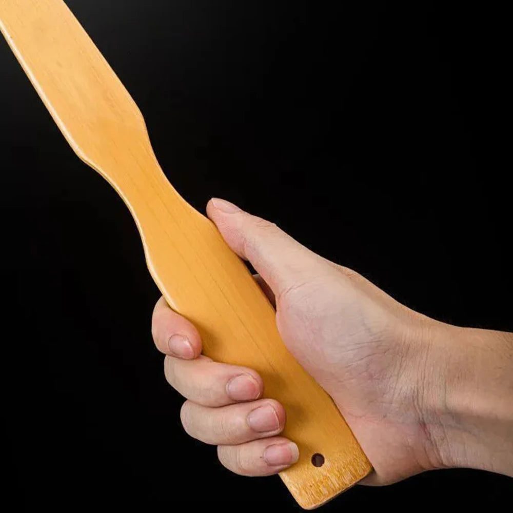 Bamboo Back Scratcher Aid Stick Scratching Massage Roller Long Wooden Body Large Stick for Men and Women Back Scratcher Massager Peaceful Pleasures Health and Wellness