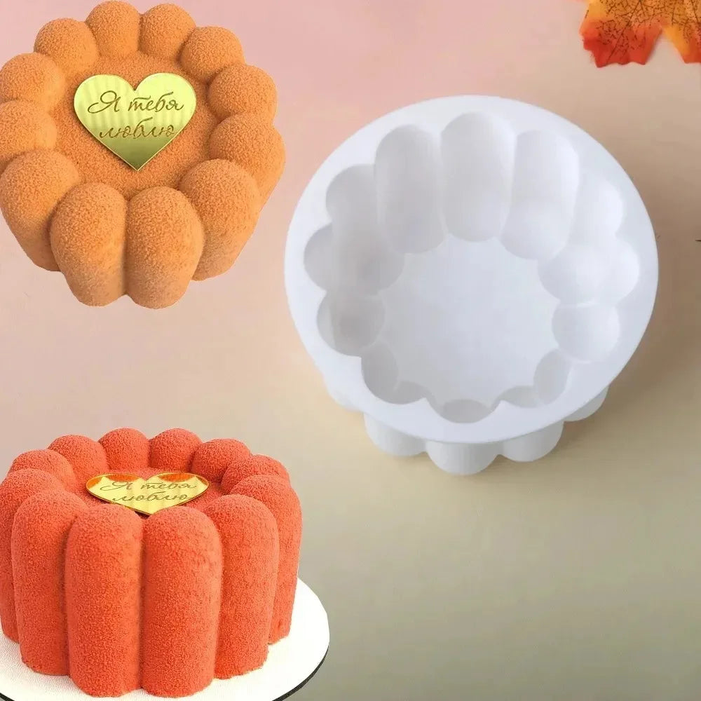 Silicone Molds for Baking, Flower Heart Star Shape Chocolate Mousse Cake Molds, Reusable Pastry Dessert Cups, Wedding Cake Peaceful Pleasures Health and Wellness
