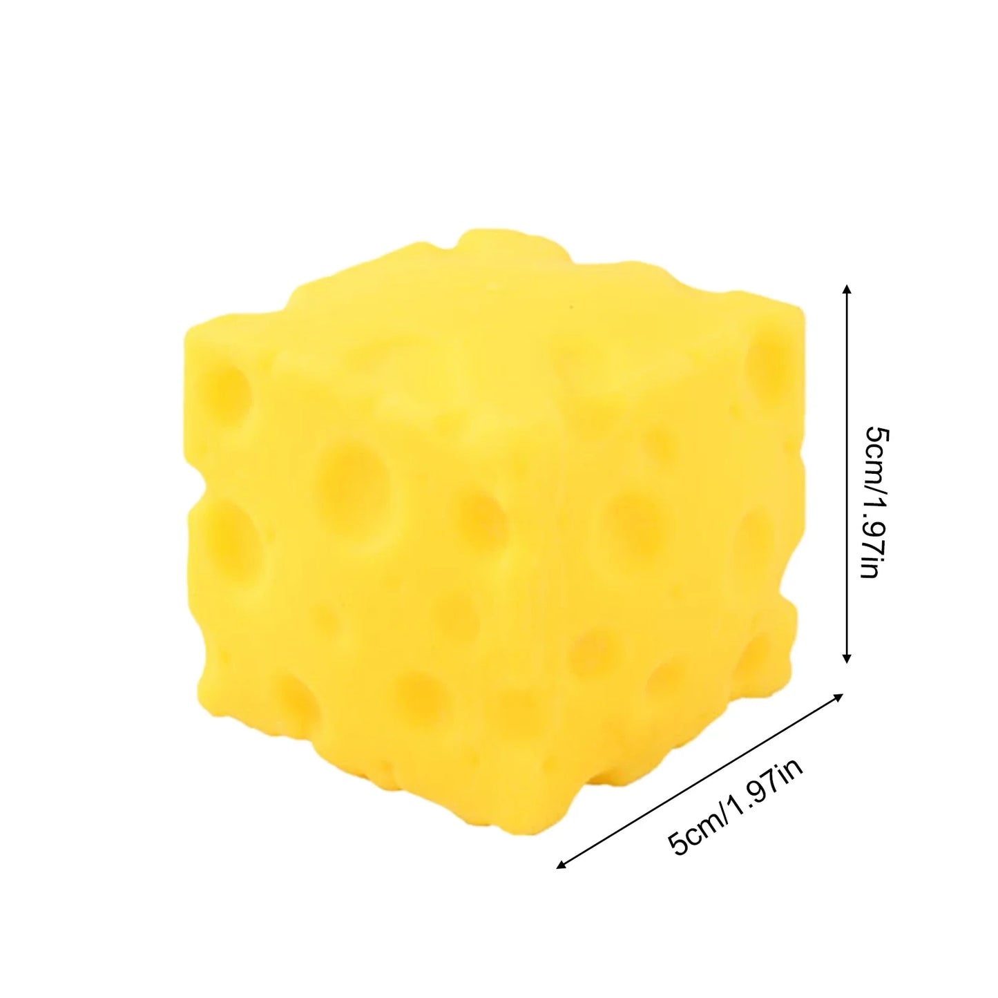 Squishy Cheese Cube Fidget Toy – Slow Rebound Stress Relief
