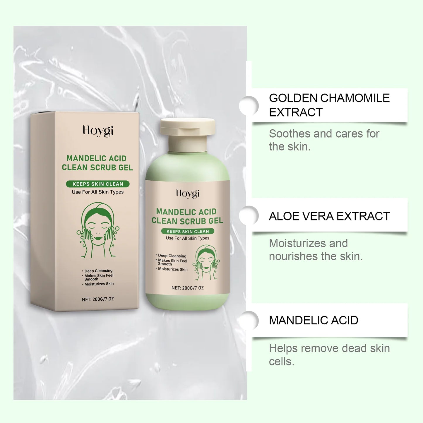 Hoygi Body Exfoliating Gel – Cleanse, Smooth & Hydrate Skin