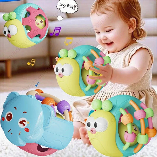 Baby Rattle Sensory Ball Toy | Soft Grasp Crawling Toy 0–12M Baby Rattle Toy Oasis Select