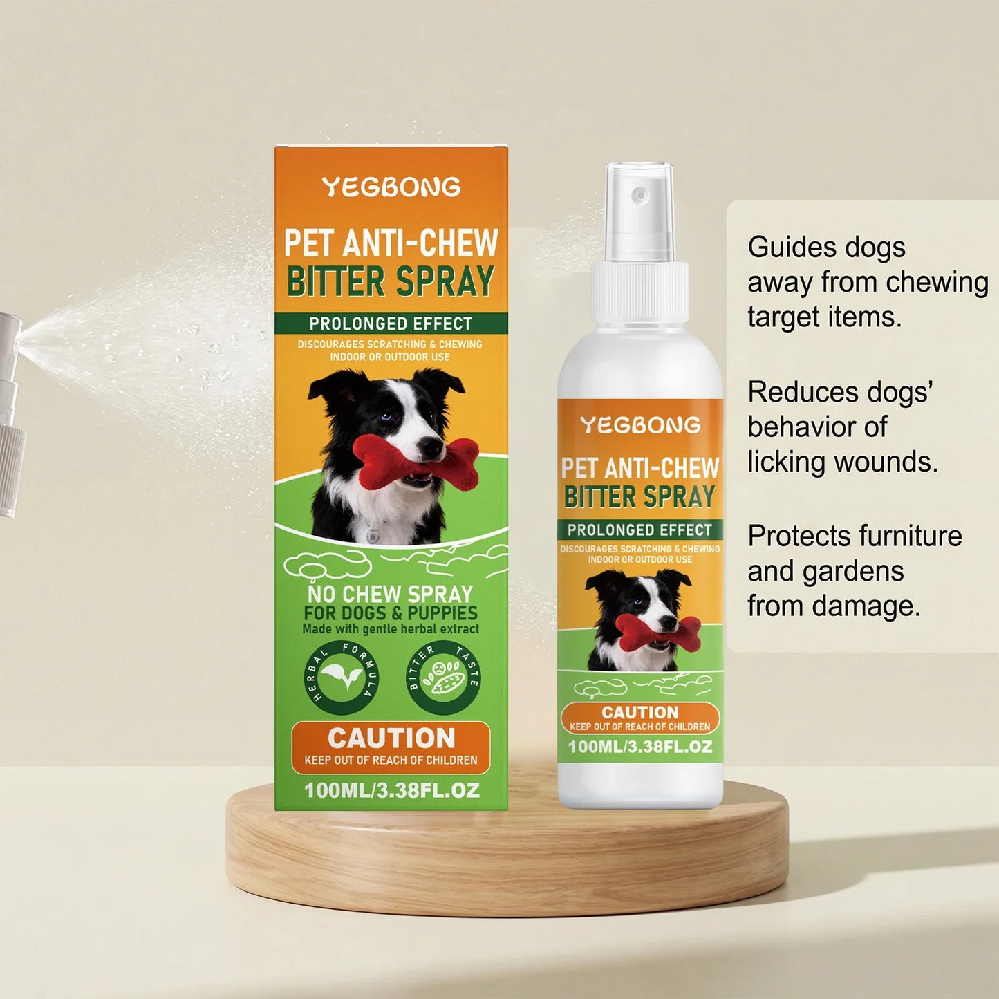 Pet Anti-Chew Bitter Spray – Dog & Cat Training Deterrent