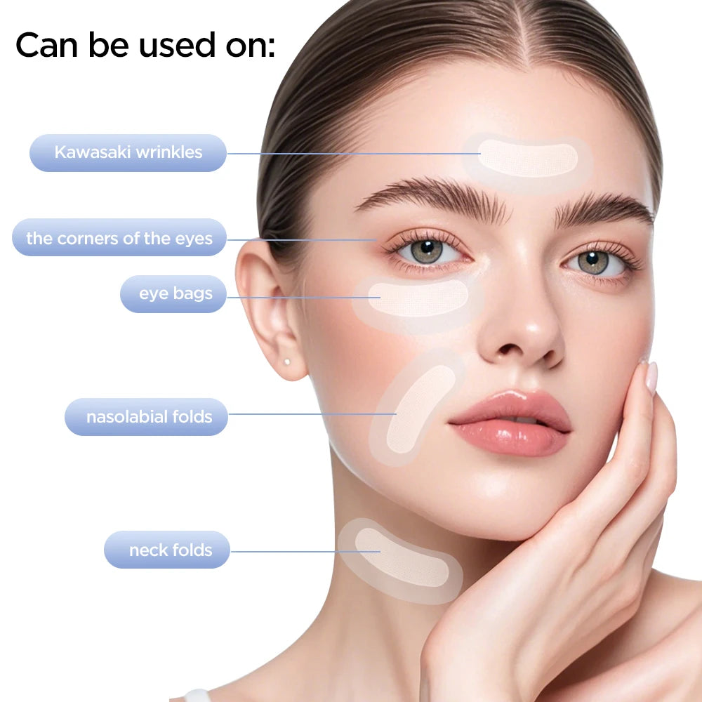 Hyaluronic Acids Microneedle Eye Patch Korean Skin Care for Moisturizing Anti-Wrinkle Aging Smooth Puffy Eye Bags Eye Mask Peaceful Pleasures Health and Wellness