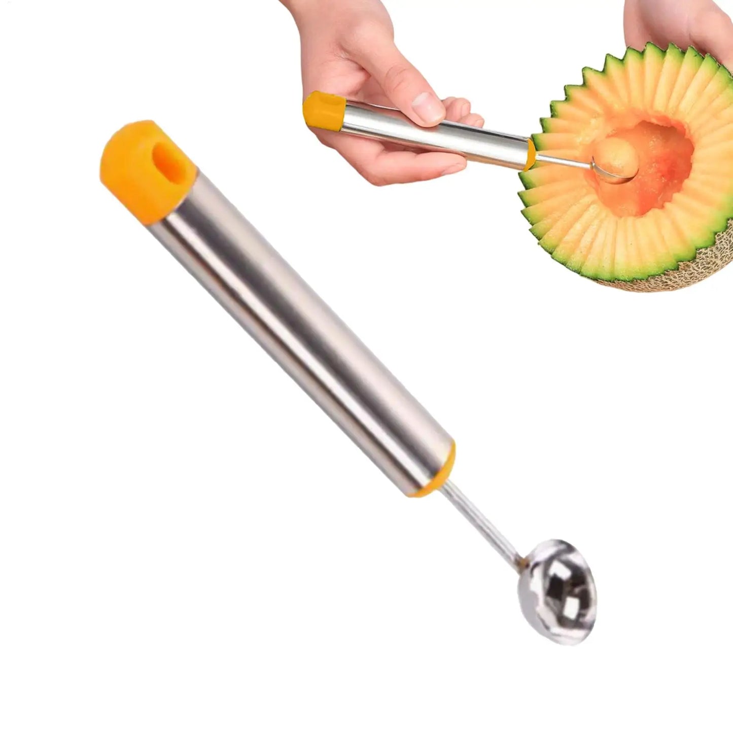 Stainless Steel Watermelon Ball Scoop & Ice Cream Fruit Baller