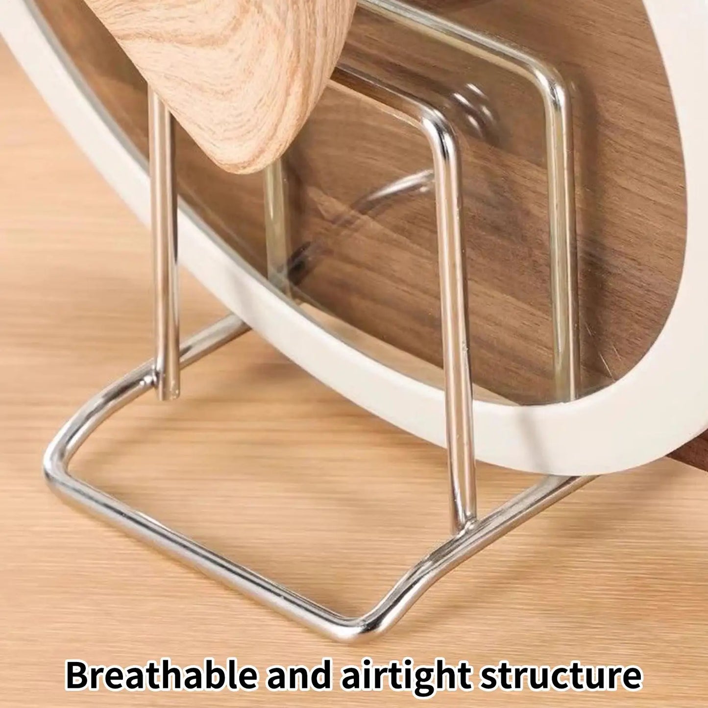 Stainless Steel Cutting Board & Pot Lid Rack | Counter Organizer