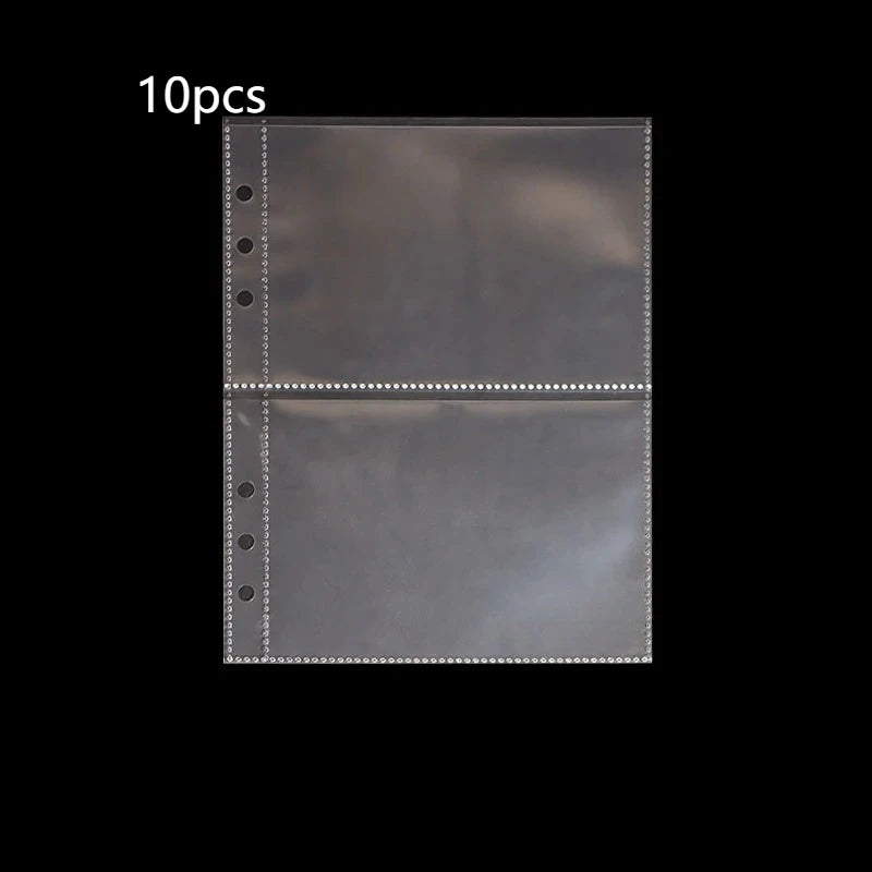 A5 Transparent Photo Album Sleeves 10pcs – 6-Hole Photocard Refill