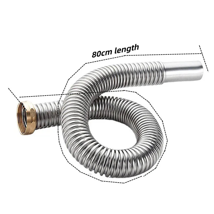 Stainless Steel Sink Drain Filter & Deodorant Drain Pipe Kit