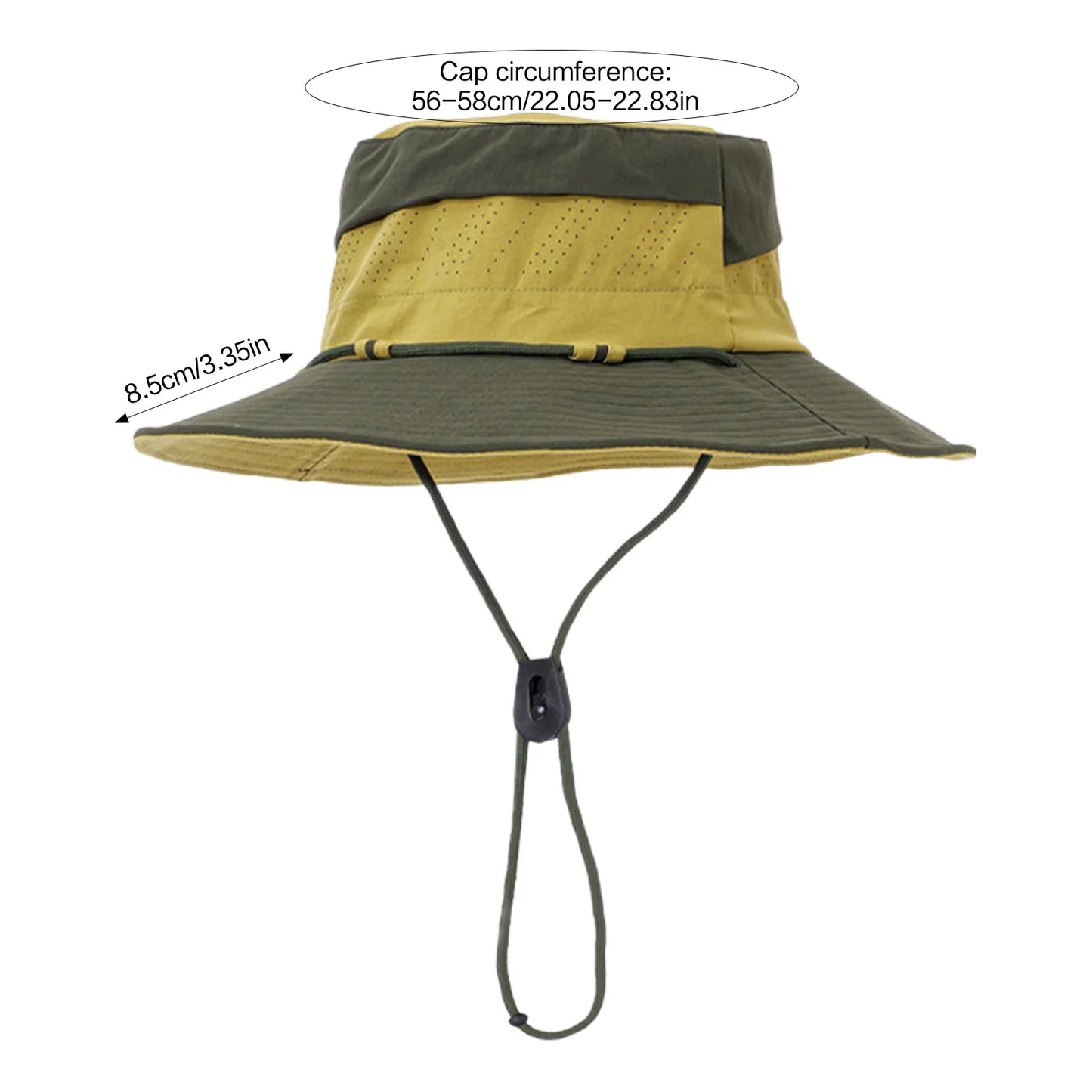 Unisex Outdoor Hiking Fishing Hat Lightweight Quick Dry Waterproof Sun Protect Wide Brim for Summer Trekking Peaceful Pleasures Health and Wellness