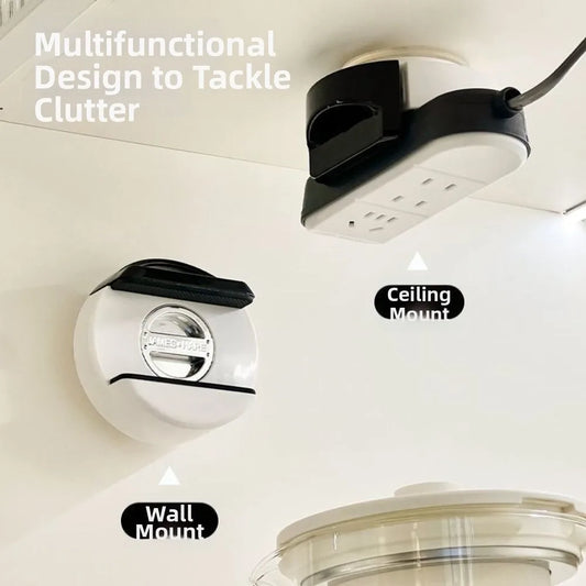 Suction Cup Wall Socket Holder – No-Drill Power Strip Stand Socket Wall Mount Oasis Select