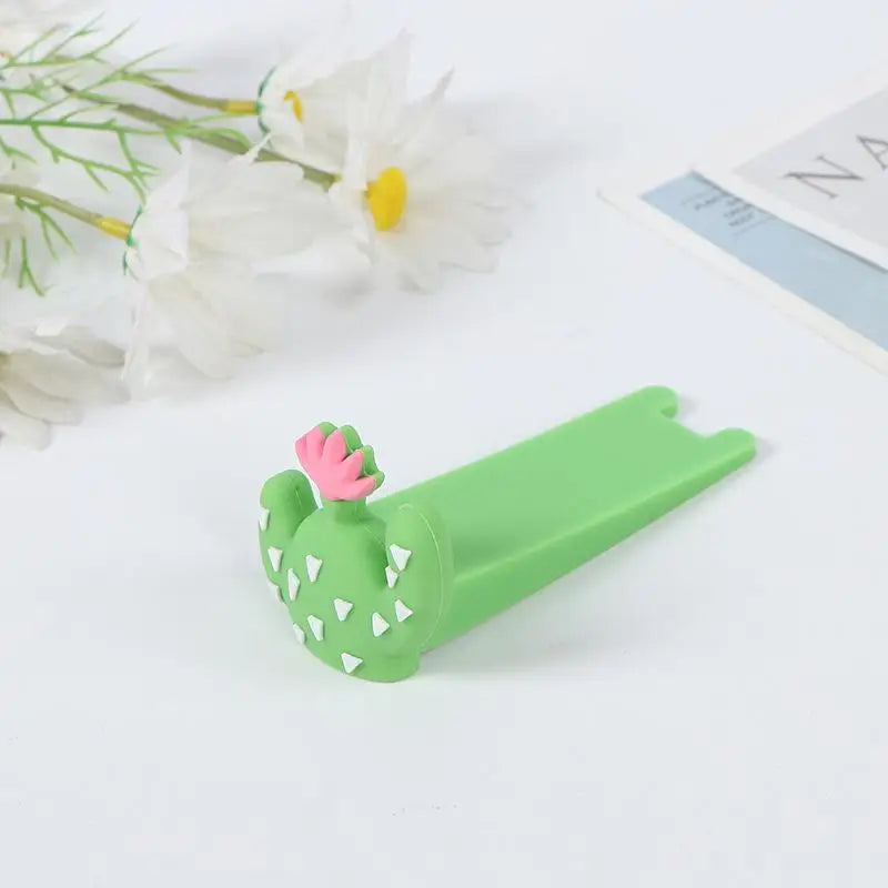 New 1pc Wedge Doorstops New Silicone Door Stop Reusable Shock Absorbent Block Anti-collision Stopper Home Door Doorstop Peaceful Pleasures Health and Wellness A5