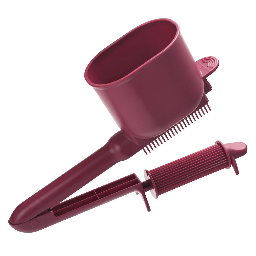 Hair Brush Hairdressing Hair Dye Comb Can Hold Hair Dye Cream Barber Tinting Highlighting Easy Use Practical Hair Styling Tools Peaceful Pleasures Health and Wellness red