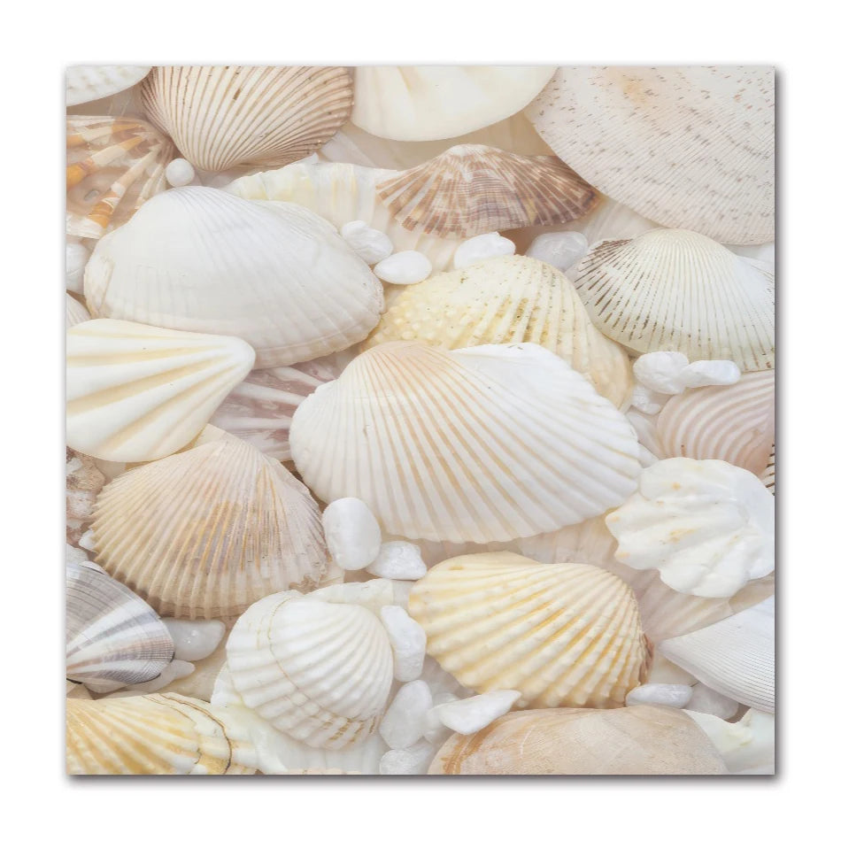 Coastal Beach Watercolor Canvas Wall Art | Frameless Poster Print Canvas Wall Art Peaceful Pleasures Health and Wellness 61735-04 40x60cm Unframed