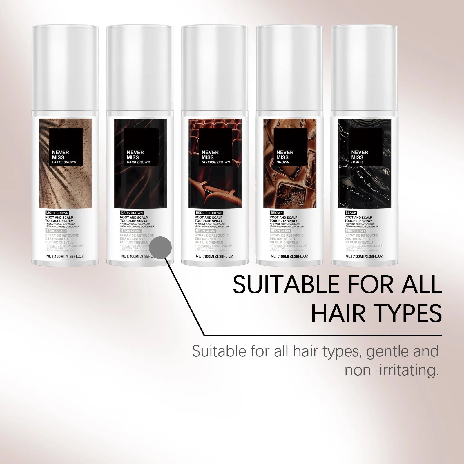 Instant Hair Color Spray Temporary Hair Color Easy Color Quickly Dryness Multi Shade Choose Daily Use Portable Hair Dyeing Spray Peaceful Pleasures Health and Wellness