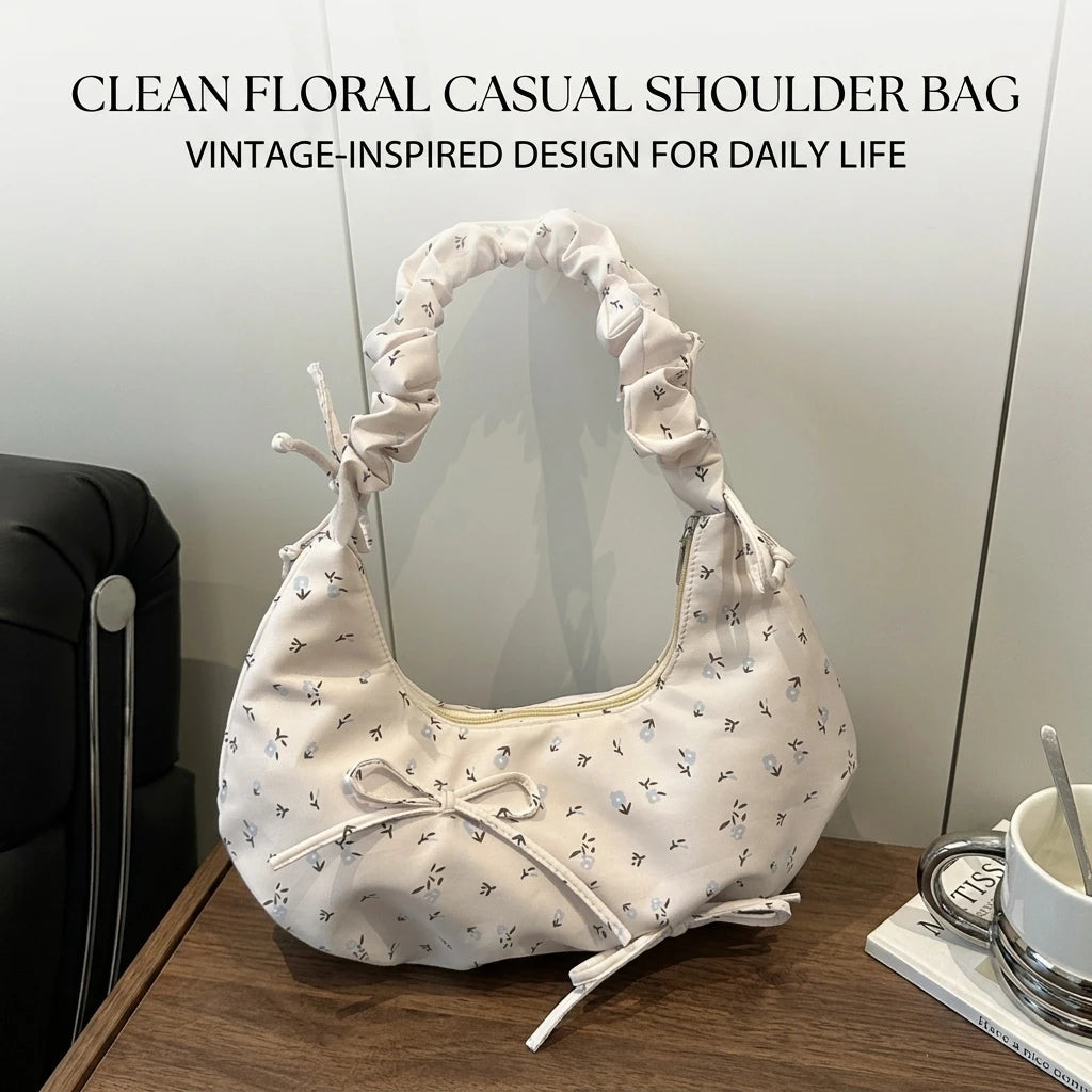 Women Floral Print Large Capacity Tote Bag Shoulder Underarm Bag With Durable Polyester Material And Multiple Carrying Styles Peaceful Pleasures Health and Wellness