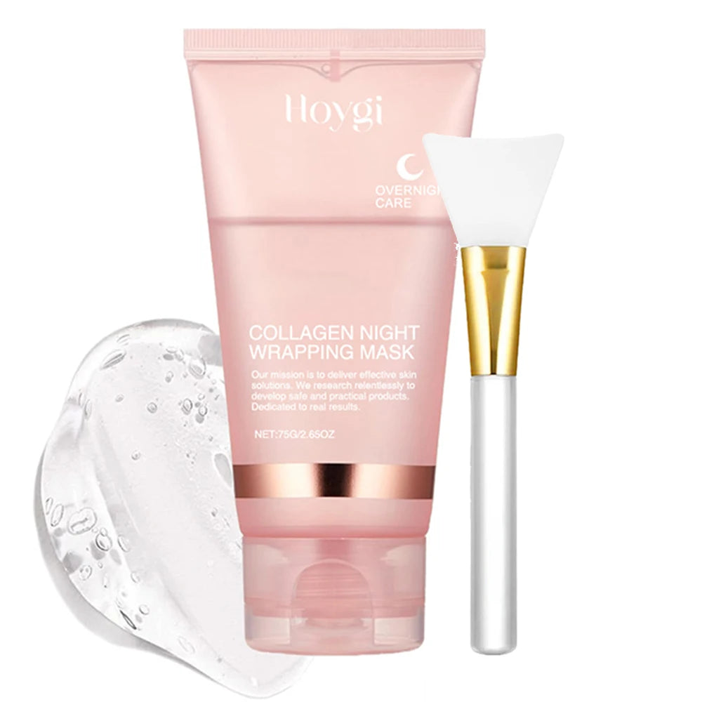 2.65oz Collagen Night Wrapping Mask Elasticity & Hydration Peel Off Mask Pore Clean Smooth & Tightening Korean Skin Care Product Peaceful Pleasures Health and Wellness