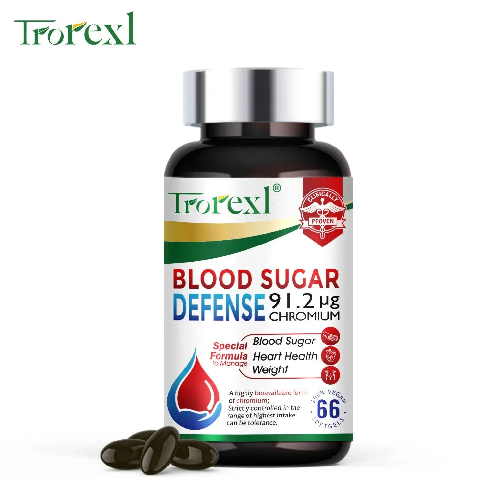 Blood Sugar Defense Capsules – Chromium, Astragalus & Rhodiola