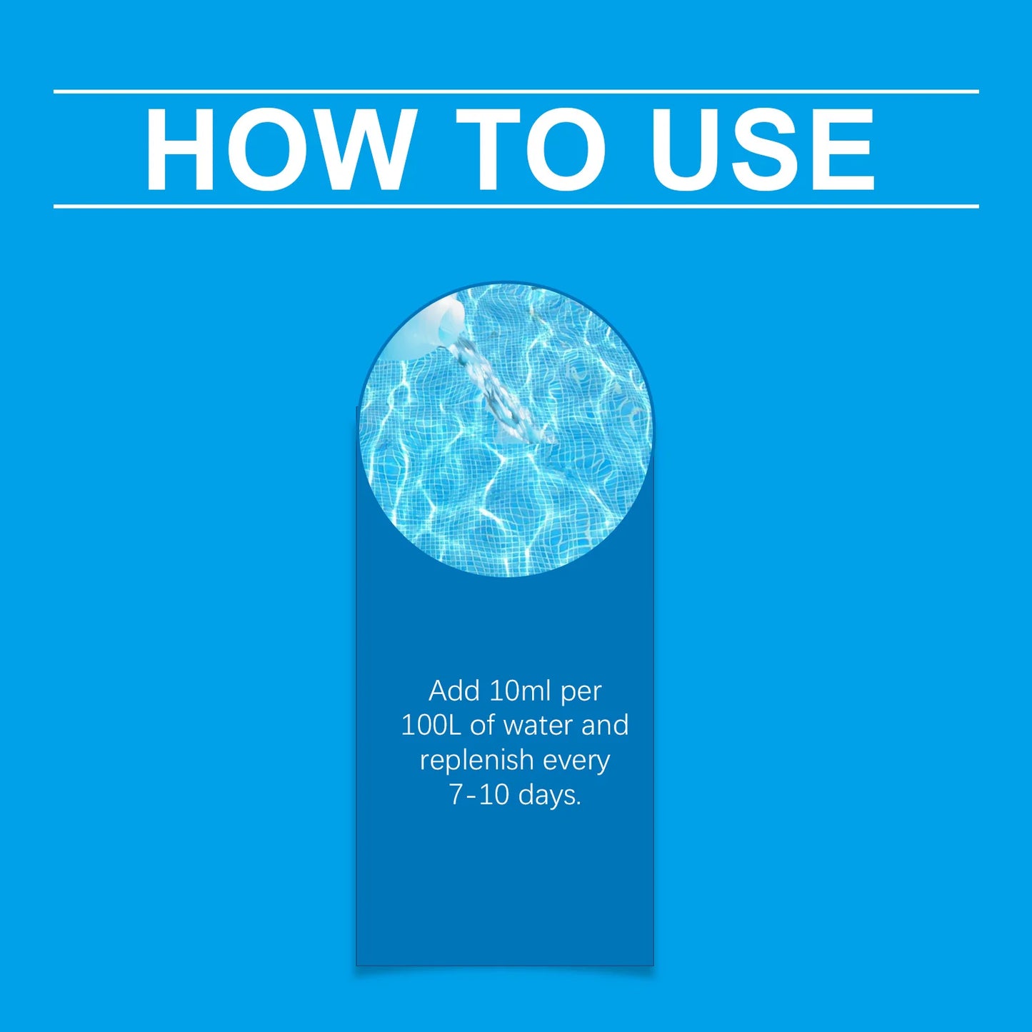 100ml Pool Purifier Liquid | Clear Water & Odor Control